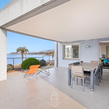 Villa Antoine Appartement Rdj Vue Mer Clim Wifi Parking Plage 50M La Garonne Le Pradet Exteriör bild