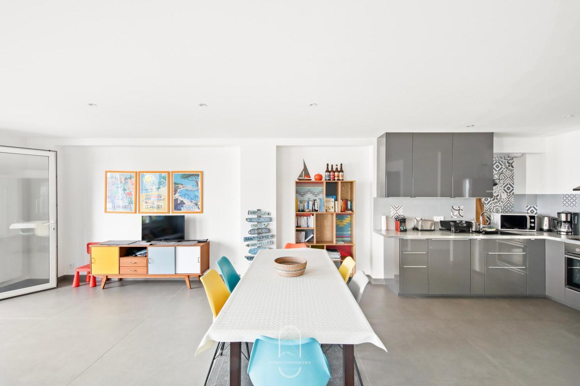 Villa Antoine Appartement Rdj Vue Mer Clim Wifi Parking Plage 50M La Garonne Le Pradet Exteriör bild