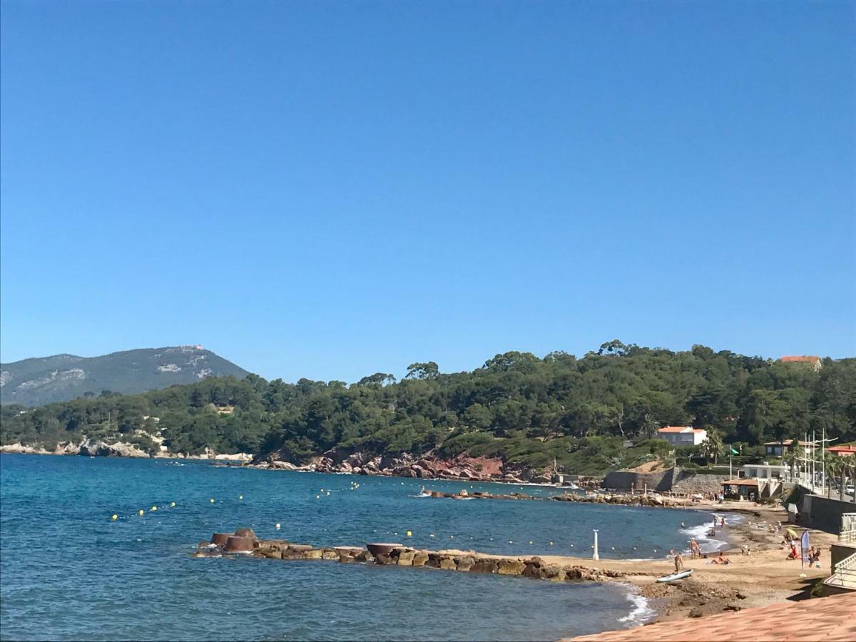 Villa Antoine Appartement Rdj Vue Mer Clim Wifi Parking Plage 50M La Garonne Le Pradet Exteriör bild